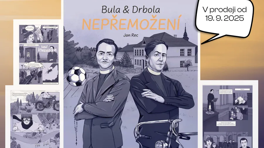 Komiks o statečnosti v nelehké době: brněnské biskupství vydává příběh Jana Buly a Václava Drboly – kněží popravených komunistickým režimem
